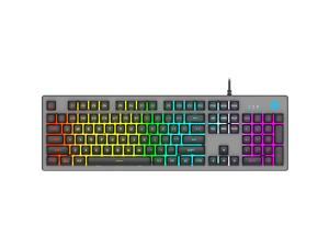 HP K500F Backlit Membrane Wired Gaming Keyboard, Backlit Mixed Color Lighting, Metal Panel with Logo Lighting, 26 Anti-Ghosting Keys, and Windows Lock Key(7ZZ97AA)