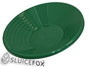 Sluice Fox 15" Green Gold Pan with Dual Riffles Sluice Fox 15" Green Gold Pan with Dual Riffles