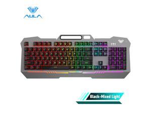 AULA F3010 Wired Gaming Keyboard 26 Keys Anti-ghosting Ergonomic Metal Panel Mix Backlit LED Gamer Keyboard for Desktop Laptop AULA F3010 Wired Gaming Keyboard 26 Keys Anti-ghosting Ergonomic Metal Panel Mix Backlit LED Gamer Keyboard for Desktop Laptop