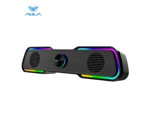 AULA N-169B 3D Surround Soundbar Speaker Wired Computer Stereo Subwoofer Sound bar for Laptop PC Theater TV Aux 3.5mm AULA N-169B 3D Surround Soundbar Speaker Wired Computer Stereo Subwoofer Sound bar for Laptop PC Theater TV Aux 3.5mm