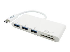 USB-C to 3 Port USB 3.0 Hub + SD/Micro SD Card Reader