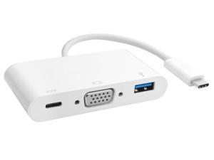 USB-C  to VGA Multi-Port Hub (VGA + USB 3.0 + USB-C  Charging)
