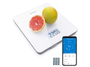 RENPHO Digital Food Scale, Kitchen Scale with Smartphone App for Baking, Cooking and Coffee Scale with Nutritional Calculator for Keto, Macro, Calorie and Weight Loss, White RENPHO Digital Food Scale, Kitchen Scale with Smartphone App for Baking, Cooking and Coffee Scale with Nutritional Calculator for Keto, Macro, Calorie and Weight Loss, White