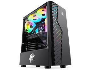 Segotep ATX Mid Tower Computer Case, Water Cooler Gaming Case, USB 3.0 PC Case, HDDX3+SSDX2 M-ATX Desktop Case, RGB Gradient Mapping Panel, 6 Fan Positions without Case Fans, V1 Black Segotep ATX Mid Tower Computer Case, Water Cooler Gaming Case, USB 3.0 PC Case, HDDX3+SSDX2 M-ATX Desktop Case, RGB Gradient Mapping Panel, 6 Fan Positions without Case Fans, V1 Black