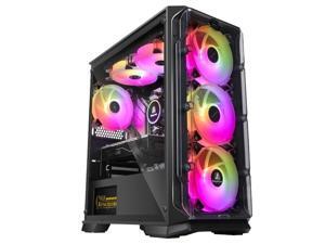 Segotep E-ATX Mid Tower Computer Case, 6 SSD+2 HDD Water Cooler Gaming Case, USB 3.0 Fully Transparent PC Case, ATX/M-ATX Desktop Case, 8 Fan Positions without Case Fans, LUX Black Segotep E-ATX Mid Tower Computer Case, 6 SSD+2 HDD Water Cooler Gaming Case, USB 3.0 Fully Transparent PC Case, ATX/M-ATX Desktop Case, 8 Fan Positions without Case Fans, LUX Black