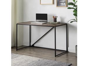 46" Home Office Computer Desk Small Desk Home Office Study Desk Modern Simple Laptop Table Gaming Desk Metal Frame Easy Assembly Industrial Style Brown 46" Home Office Computer Desk Small Desk Home Office Study Desk Modern Simple Laptop Table Gaming Desk Metal Frame Easy Assembly Industrial Style Brown