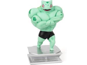 Pokemon Figures Anime Figure with Gift Keychain Muscle Figurine Bodybuilding Series Collection Birthday Gifts PVC 7 "(Bulbasaur)