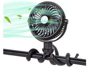 Portable Desk Fan, Handheld Personal Fan SkyGenius Rechargeable Flexible Tripod Fan for Car Seat, Camping , Bike, Treadmill (Black) Portable Desk Fan, Handheld Personal Fan SkyGenius Rechargeable Flexible Tripod Fan for Car Seat, Camping , Bike, Treadmill (Black)