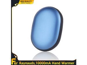 SkyGenius 10000mAh Reuseable Electric Heated Hand Warmers USB Rechargeable Heating Warmer Powerbank 2in1 Blue, Winter Holiday Gift