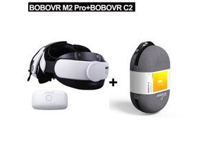 BOBOVR M2 Pro Battery Strap with C2 Case For Oculus Quest 2 VR Headset Halo Strap Magnetic Battery Pack 5200mAh