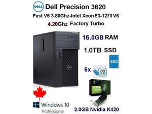 Dell Precision 3620 V6 SSD Workstation/Gaming PC(Fast 3.80Ghz@4.20Ghz V6 Xeon/16GB Ram/1.0TB NVME/2.0GB Nvidia-K420) Dell Precision 3620 V6 SSD Workstation/Gaming PC(Fast 3.80Ghz@4.20Ghz V6 Xeon/16GB Ram/1.0TB NVME/2.0GB Nvidia-K420)
