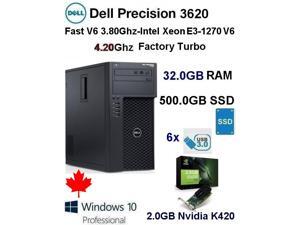 Dell Precision 3620 V6 SSD Workstation/Gaming PC(Fast 3.80Ghz@4.20Ghz V6 Xeon/32GB Ram/512.0GB SSD/2.0GB Nvidia-K420) Dell Precision 3620 V6 SSD Workstation/Gaming PC(Fast 3.80Ghz@4.20Ghz V6 Xeon/32GB Ram/512.0GB SSD/2.0GB Nvidia-K420)
