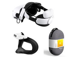 For Oculus Quest 2 BOBOVR M2 Pro Strap With Battery pack Elite Halo F2 Air Fan Interface No Fog C2 Carrying Case