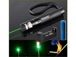 990Miles 532nm Assassin Green Laser Pointer Pen 18650 Astronomy Lazer+Charger