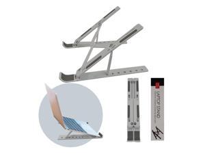 Laptop Stand for Desk, Adjustable Ergonomic Portable Laptop Holder, Foldable Computer Stand 7 Angles Anti-Slip Laptop Riser Compatible with 9-15.6 inch Laptops(White)