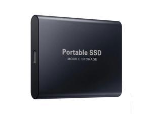 SSD External Hard Drive USB 3.1 Type-C 500G 1TB 2TB 4TB 6TB 12TB Mobile Solid State Drive Portable Hard Drive for PC Laptop Mac Data Storage and Transfer(Black, red, blue) Black 2TB