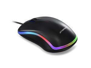 JITOPKEY USB Wired Mouse, Rainbow Lights Optical Corded Computer Mouse, Comfortable Click for Office and Home Mice, Compatible with Windows PC, Laptop, Desktop, MacBook, Chromebook JITOPKEY USB Wired Mouse, Rainbow Lights Optical Corded Computer Mouse, Comfortable Click for Office and Home Mice, Compatible with Windows PC, Laptop, Desktop, MacBook, Chromebook