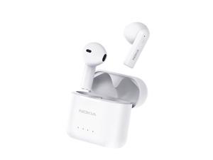 Nokia E3101 TWS Earphones Wireless Bluetooth 5.1 Headphones ENC Environment Noise Reduction HD Call Headset HIFI Stereo Earbuds Support Voice Assistant (White)