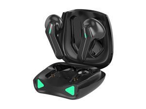 Lenovo XT85 True Wireless Bluetooth 5.1 Headset Low Latency Long Battery Life Gaming Earbuds HD Intelligent Noise Reduction Headphones Touch Control Earphones with Mic (Black)