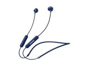 Lenovo SH1 Wireless Earphone Bluetooth 5.0 Headphones IPX5 Waterproof Magnetic Neckband Earbuds Sport Running Headset with Mic (Blue)