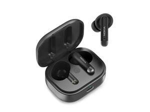 Nokia E3511 ANC Bluetooth 5.2 Headphones Active Noise Cancelling Earphones with Mic TWS Wireless Earbuds Metal Style Touch Control Headset (Black)