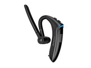 Lenovo BH4 Business Bluetooth Headset Wireless Earhook Earphones Dual Microphone Stereo Earbuds Handsfree HD Calling Headphones For Car Phone