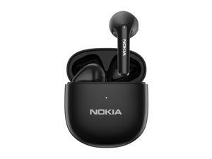 Nokia E3110 TWS Wireless Earphones Bluetooth 5.1 Headphones Noise Reduction Bass Touch Control Headset Waterproof Sports Earbuds Long Standby with Mic (Black)