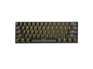RK61 Mechanical Keyboard bluetooth Wired Dual Mode 60% Golden / Ice Blue Backlit Gaming Keyboard