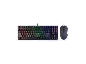 Z55 89 Keys Mechanical Gaming Keyboard and Mouse Set Wired RGB Backlight NKRO Mechanical Keyboard