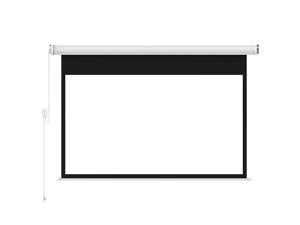Remote Matte White 100" 4:3 Material Electric Motorized indoor Projector Screen 