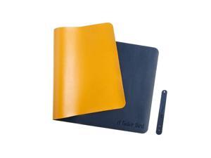 Leather Mouse Pad Waterproof Desktop Protective Mat Double Side Keyboard & Mouse Pad for Office Home