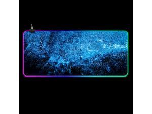 RGB Keyboard / Mouse Pad Soft Rubber Anti-slip USB LED Glowing Gaming Keyboard Pad Desktop Protective Mat for Home Office