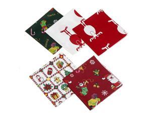 5/10PCS Christmas Cotton Fabric Patchwork Fat Quarter Bundle DIY Sewing Crafts For Cloth Making & Mending Mask DIY