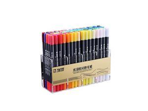 48/80 Colors Dual Tips Marker Pen Set with Fineliner Tip Watercolor Brush For Drawing Design Art Marker Supplies