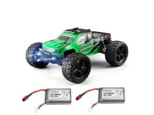 FC610 RTR Two Battery 1/10 2.4G 4WD 46km/h RC Car Vehicles LED Lights Brushed Big Foot Truck Model Toys Kids Child Gifts