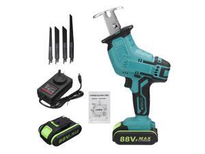 220V Rechargeable Cordless Reciprocating Saw Handheld Wood With Metal Cutting Kit