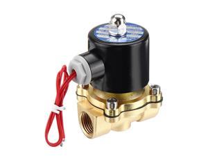 DN15 NPT 1/2 Inch Brass Electric Solenoid Valve AC 220V/DC 12V/DC 24V Normally Closed Water Air Fuels Valve