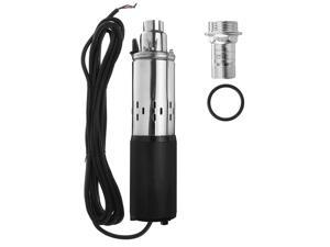 DC 12V/24V 3m³/h 200W Peak Solar Submersible Pump Stainless Steel Deep Well Water Pump