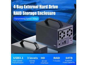 3.5 Dual Bay external hdd enclosure raid Array Cabinet sata Hard Disk Array with RAID Function USB Disk Array Box Dual Bay