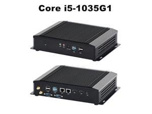Topton 10th Gen Intel Core i7 i5 i3 J4125 Industrial Mini PC 2Lans 2COM Rs232 Rugged Metal Computer Windows 10 Linux WiFi