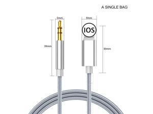 Splitter Cable Pin To 35 Mm Jack Aux Cable Car Speaker Headphone Adapter For Iphone 11 Pro Xr 12 Iphone 8