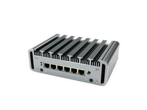 KingNvoy Mini Fanless 6*LANS PC Core i7 7500U i5 7200U 6 Intel i211AT Nic AES-NI, RJ45 COM, pfSense Firewall Router Linux Server