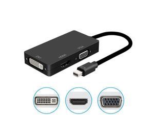 DP Thunderbolt DisplayPort TO DVI VGA  Adapter Connecto Converter 3in1 For MacBook Microsoft surface laptop TV monitor