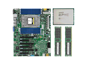 Supermicro H11SSL-i Motherboard Mainboard + AMD EPYC 7551P Server CPU 32 Cores Prozessoren 64MB Socket SP3 Up to 3.0GHz All Core Boost Speed 2.55GHz + 2x Samsung 16GB 2666MHz RAM 2666V (Total 32GB)