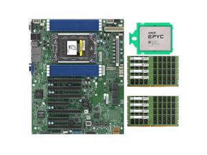 Supermicro H12SSL-i Motherboard ATX SATA3 (6 Gbps) VGA port +Samsung 8x32gb 256GB 2666MHz DDR4 ECC Memory Sever RAM+AMD EPYC 7742 CPU 64 Cores 128Threads 225W Up to 3.4GHz 204.8 GB/s PCIe 4.0 x128