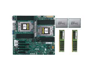 Supermicro H11DSI Motherboard + 2x AMD EPYC 7601 +32GB RAM, (Not H11DSI-NT) 2x Samsung 16GB 2133MHz RAMs DDR4