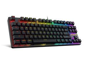 TKL RGB Mechanical Gaming Keyboard KITCOM NK60T Linear/Quiet-Red Switch Fast Actuation Compact 87 Keys Tenkeyless Detachable USB Type-C NKRO Computer Laptop Wired Keyboard for Windows PC/MAC Gamers TKL RGB Mechanical Gaming Keyboard KITCOM NK60T Linear/Quiet-Red Switch Fast Actuation Compact 87 Keys Tenkeyless Detachable USB Type-C NKRO Computer Laptop Wired Keyboard for Windows PC/MAC Gamers