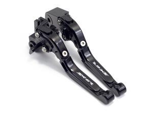 Folding Brake Clutch Levers For Kawasa ki ZX636R / ZX6RR 2005-2006 Motorcycle Aluminum Extendable Levers Accessories(Black) Folding Brake Clutch Levers For Kawasa ki ZX636R / ZX6RR 2005-2006 Motorcycle Aluminum Extendable Levers Accessories(Black)