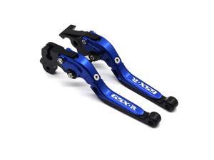 Folding Brake Clutch Levers For SUZU KI GSXR750 2011-2019 Motorcycle Aluminum Extendable Levers Accessories(Blue+Black) Folding Brake Clutch Levers For SUZU KI GSXR750 2011-2019 Motorcycle Aluminum Extendable Levers Accessories(Blue+Black)
