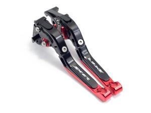 Folding Brake Clutch Levers For ZX636R / ZX6RR 2005-2006 Motorcycle Aluminum Extendable Levers Accessories(Black+Red) Folding Brake Clutch Levers For ZX636R / ZX6RR 2005-2006 Motorcycle Aluminum Extendable Levers Accessories(Black+Red)